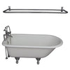 Barclay TKCTR7H67-CP6 Cadmus 68″ Cast Iron Roll Top Tub Kit – Polished Chrome Accessories