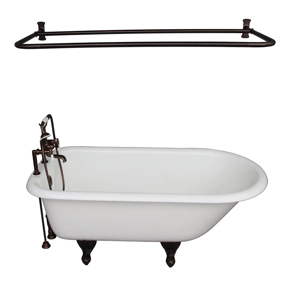 Barclay TKCTR7H67-ORB5 Cadmus 68″ Cast Iron Roll Top Tub Kit – Oil Rubbed Bronze Accessories