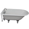 Barclay TKCTRH54-CP10 Antonio 55″ Cast Iron Roll Top Tub Kit – Polished Chrome Accessories