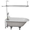 Barclay TKCTRH54-CP2 Antonio 55″ Cast Iron Roll Top Tub Kit – Polished Chrome Accessories