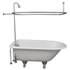 Barclay TKCTRH54-CP3 Antonio 55″ Cast Iron Roll Top Tub Kit – Polished Chrome Accessories