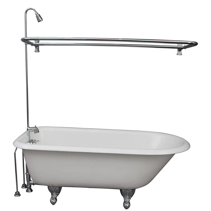 Barclay TKCTRH54-CP4 Antonio 55″ Cast Iron Roll Top Tub Kit – Polished Chrome Accessories