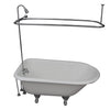 Barclay TKCTRH54-CP5 Antonio 55″ Cast Iron Roll Top Tub Kit – Polished Chrome Accessories