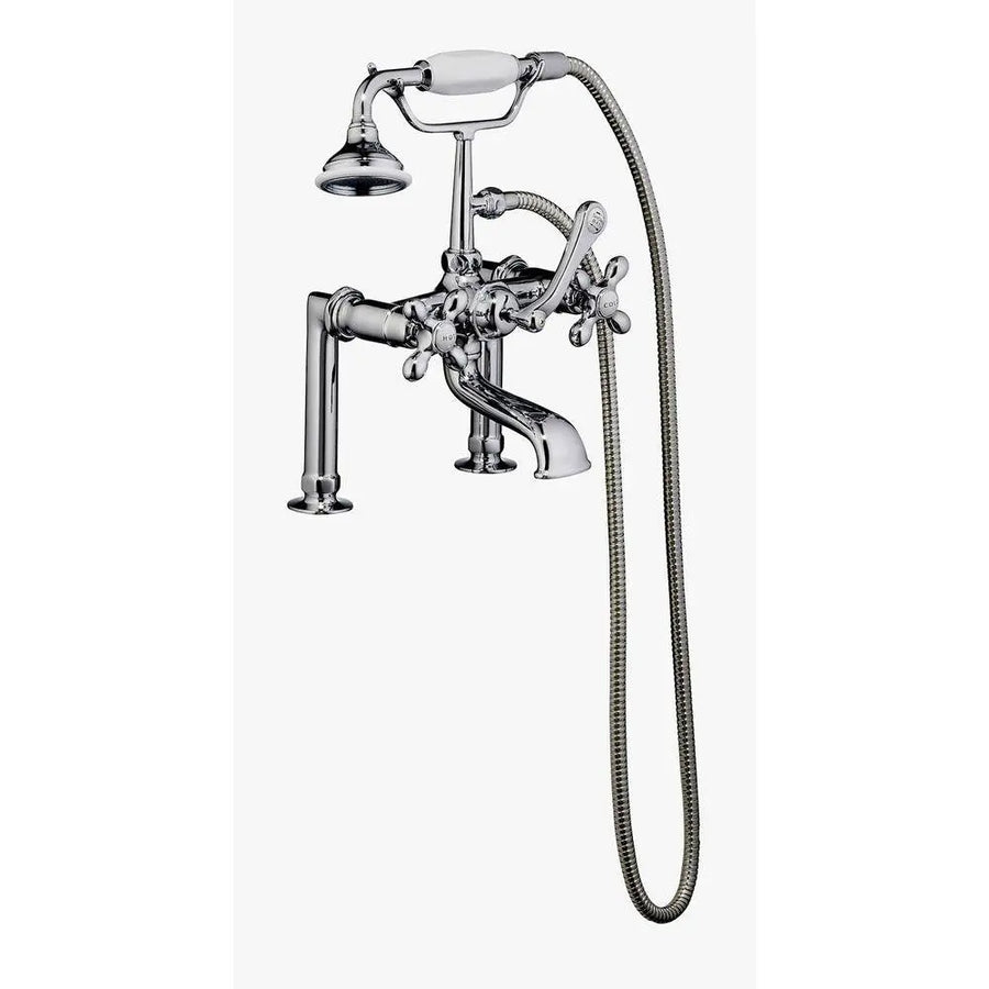 Barclay TKCTSH60-CP2 Griffin 61″ Cast Iron Slipper Premium Tub Kit with Polished Chrome Accessories