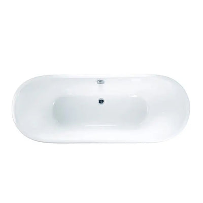 Barclay Wakely 68" Cast Iron Bateau Tub on Base CTBATN68-WH Barclay Products