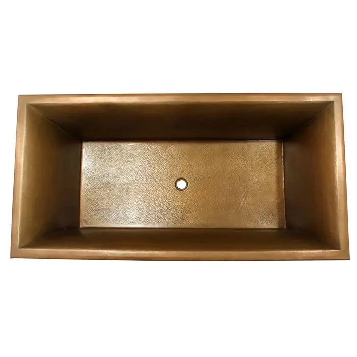 Barclay - Wilmott 65" Rectangular Copper Tub - COTRECN66B-AC