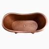 Barclay Baylis COTDSN66S-AC 66" Copper Double Slipper Freestanding Tub Barclay Products