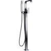 Alfi Brand AB2180 Floor Mount Tub Filler with Shower Head Polished/Brushed