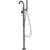 Alfi Brand AB2534 Floor Mount Tub Filler with Shower Head Polished/Brushed