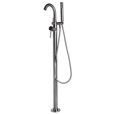 Alfi Brand AB2534 Floor Mount Tub Filler with Shower Head Polished/Brushed Alfi Trade Inc