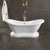 Cambridge Plumbing Acrylic Double Ended Pedestal Slipper Bathtub 68" X 28"