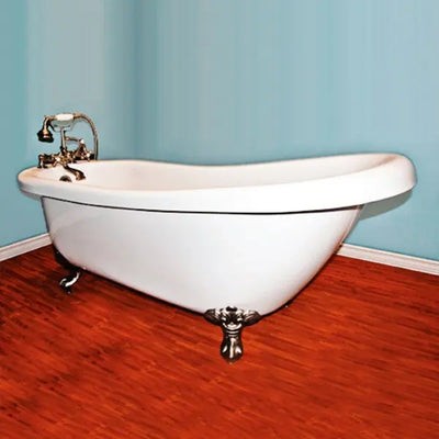 Cambridge Plumbing Acrylic Slipper Bathtub 67" X 28"