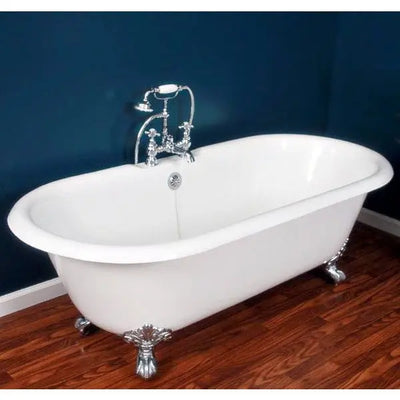 Cambridge Plumbing Cast Iron Double Ended Clawfoot Tub 67" X 30"