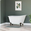 Cambridge Plumbing Cast Iron Swedish Slipper Tub 54" X 30" - SWED54-NH Cambridge Plumbing