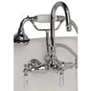 Cambridge Plumbing Clawfoot Tub Brass Wall Mount Faucet with Hand Held Shower