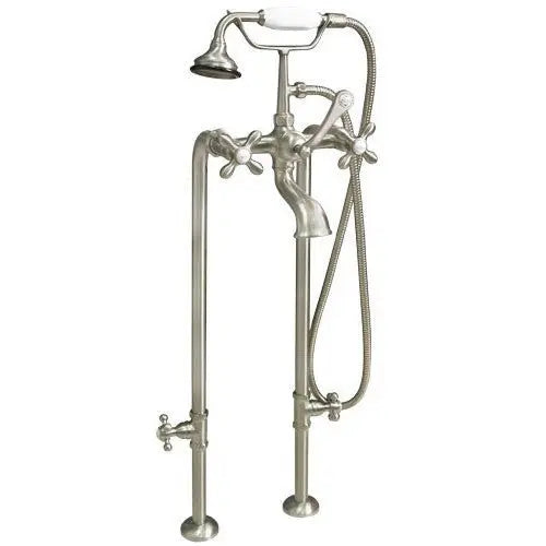 Cambridge Plumbing Clawfoot Tub Freestanding British Telephone Faucet & Hand Held Shower Combo