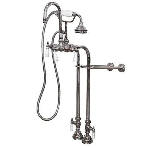 Cambridge Plumbing Clawfoot Tub Freestanding English Telephone Gooseneck Faucet & Hand Held Shower Combo