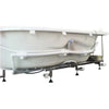 EAGO AM124ETL-R 71" Double Corner Acrylic White Jetted Jacuzzi Whirlpool Tub