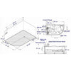 EAGO AM124ETL-R 71" Double Corner Acrylic White Jetted Jacuzzi Whirlpool Tub