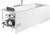 EAGO AM154ETL-R6 6 ft Acrylic White Rectangular Whirlpool Tub With Fixtures Alfi Trade Inc