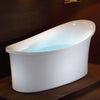 EAGO AM1800 70" White Freestanding Oval Air Bubble Bathtub