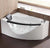 EAGO AM198ETL-R 5' Single Person Rounded Clear Corner Whirlpool Bathtub - Right Drain