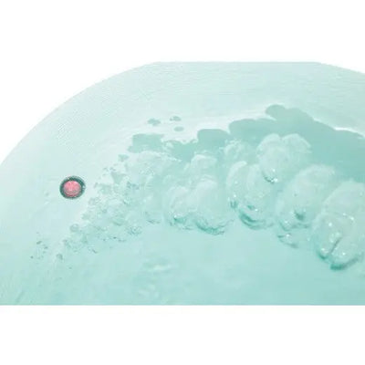 EAGO AM2130 66 Inch Round Freestanding Acrylic Air Bubble Bathtub