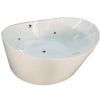 EAGO AM2130 66 Inch Round Freestanding Acrylic Air Bubble Bathtub Alfi Trade Inc