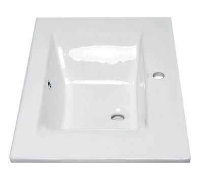 EAGO BB127 White Ceramic 32"X19" Rectangular Drop In Sink