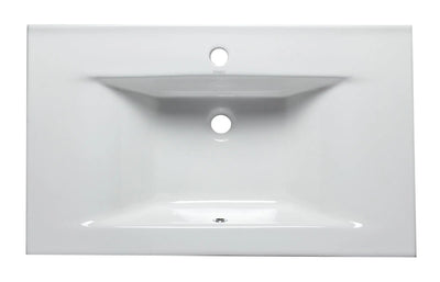 EAGO BB127 White Ceramic 32"X19" Rectangular Drop In Sink