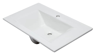 EAGO BB127 White Ceramic 32"X19" Rectangular Drop In Sink