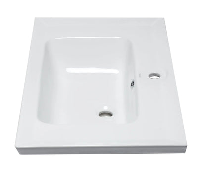 EAGO BH003 White Ceramic 32"x19" Rectangular Drop In Sink