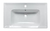 EAGO BH003 White Ceramic 32"x19" Rectangular Drop In Sink