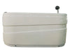 EAGO AM175-R 57'' White Acrylic Corner Jetted Whirlpool Bathtub W/ Fixtures