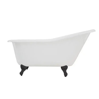 Kingston Brass Aqua Eden 60" Cast Iron Slipper Clawfoot Freestanding Bathtub Kingston Brass