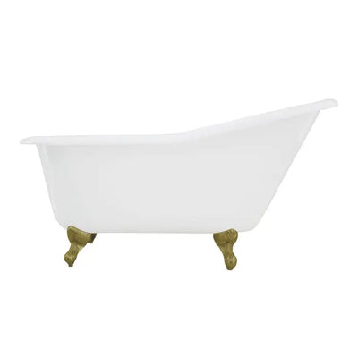 Kingston Brass Aqua Eden 60" Cast Iron Slipper Clawfoot Freestanding Bathtub Kingston Brass