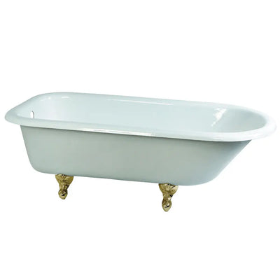 Kingston Brass Aqua Eden 66" Cast Iron Roll Top Freestanding Bathtub - NHVCTND673123T Kingston Brass