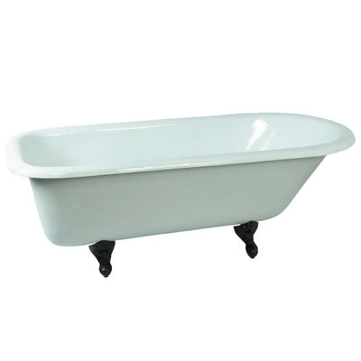 Kingston Brass Aqua Eden 66" Cast Iron Roll Top Freestanding Bathtub - NHVCTND673123T Kingston Brass