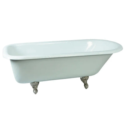 Kingston Brass Aqua Eden 66" Cast Iron Roll Top Freestanding Bathtub - NHVCTND673123T Kingston Brass