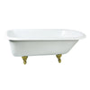 Kingston Brass Aqua Eden 66" Cast Iron Roll Top Freestanding Bathtub - NHVCTND673123T Kingston Brass