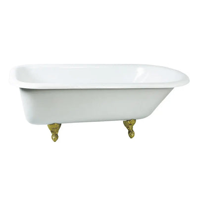 Kingston Brass Aqua Eden 66" Cast Iron Roll Top Freestanding Bathtub - NHVCTND673123T Kingston Brass