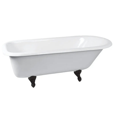 Kingston Brass Aqua Eden 66" Cast Iron Roll Top Freestanding Bathtub - NHVCTND673123T Kingston Brass