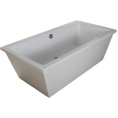 Kingston Brass Aqua Eden 66" Contemporary Freestanding Acrylic Bathtub - VTSQ663422