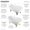 Kingston Brass - Aqua Eden 67" Acrylic Double Ended Clawfoot Tub - VTDS672924JNH Kingston Brass