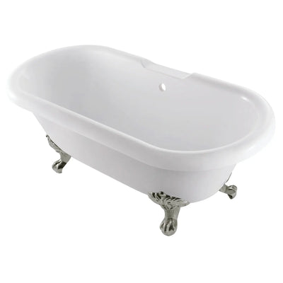 Kingston Brass - Aqua Eden 67" Acrylic Double Ended Clawfoot Tub - VTDS672924JNH Kingston Brass