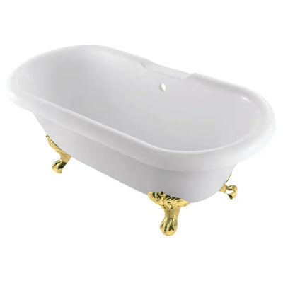 Kingston Brass - Aqua Eden 67" Acrylic Double Ended Clawfoot Tub - VTDS672924JNH Kingston Brass