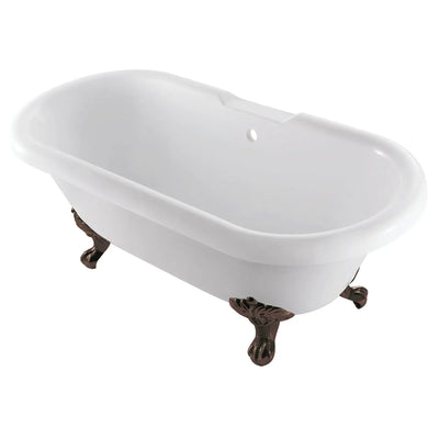 Kingston Brass - Aqua Eden 67" Acrylic Double Ended Clawfoot Tub - VTDS672924JNH Kingston Brass