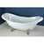 Kingston Brass Aqua Eden 72" Cast Iron Double Slipper Clawfoot Freestanding Bathtub