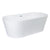 Kingston Brass Aqua Eden VTDE713223T 71" Acrylic Freestanding Tub with Center Drain Hole, Glossy White