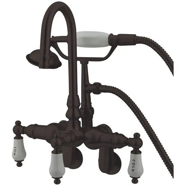 Kingston Brass CC303T Vintage Wall Mount Tub Filler with Adjustable Centers